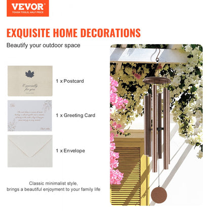 M22087 - 50" Durable Aluminum Wind Chimes for Garden & Home Decor
