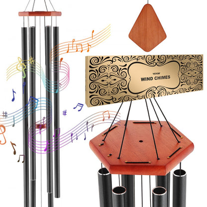 W22081 - 60-Inch Deep Tone Aluminum Wind Chimes for Outdoor Decor