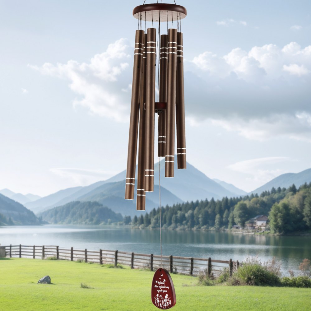 W22079 - 42-Inch Aluminum Deep Tone Wind Chimes for Outdoor Serenity