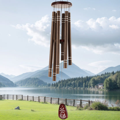 W22079 - 42-Inch Aluminum Deep Tone Wind Chimes for Outdoor Serenity