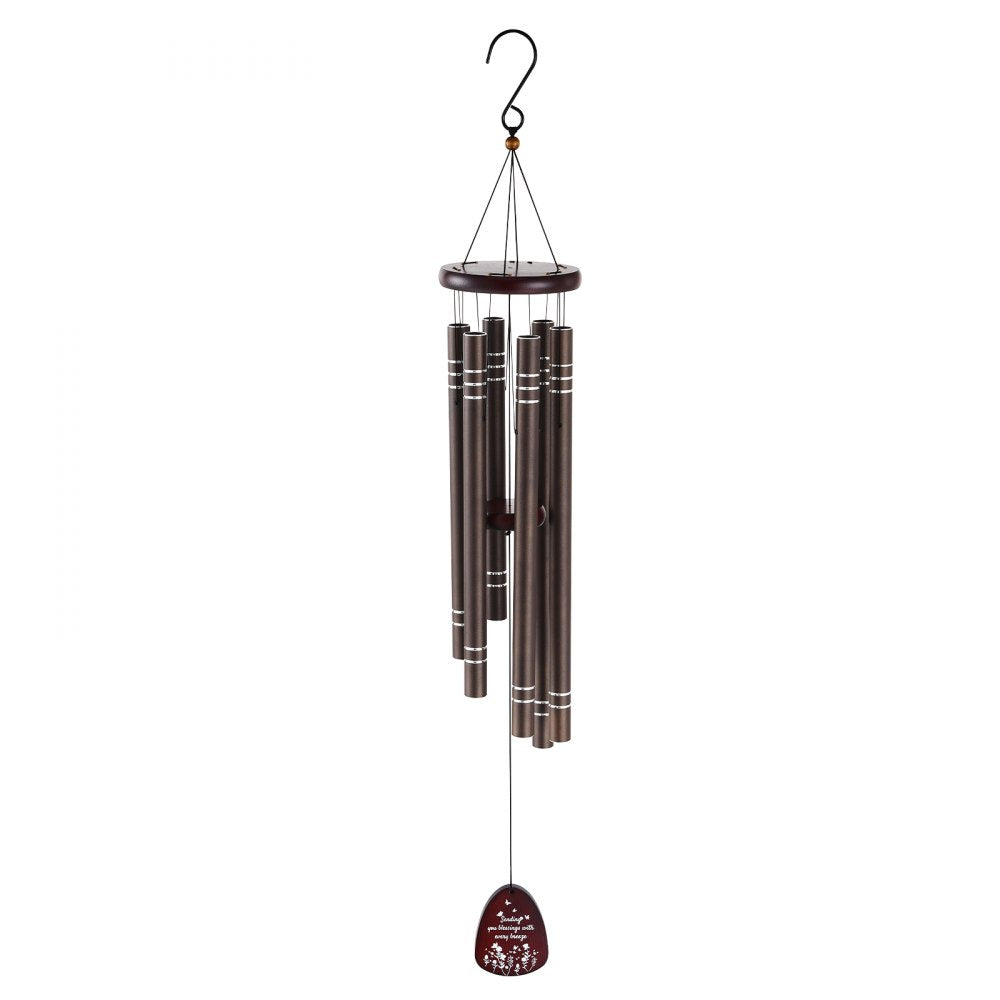 W22079 - 42-Inch Aluminum Deep Tone Wind Chimes for Outdoor Serenity