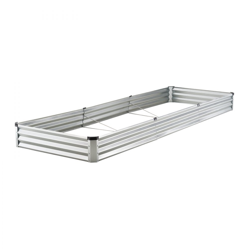 GM66010-360X120X27CM - Durable 12x4 ft Metal Raised Garden Bed for Deep Plants