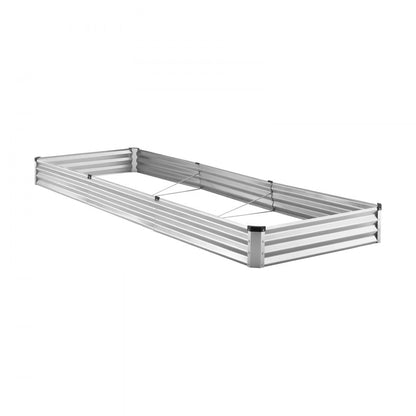 GM66010-360X120X27CM - Durable 12x4 ft Metal Raised Garden Bed for Deep Plants