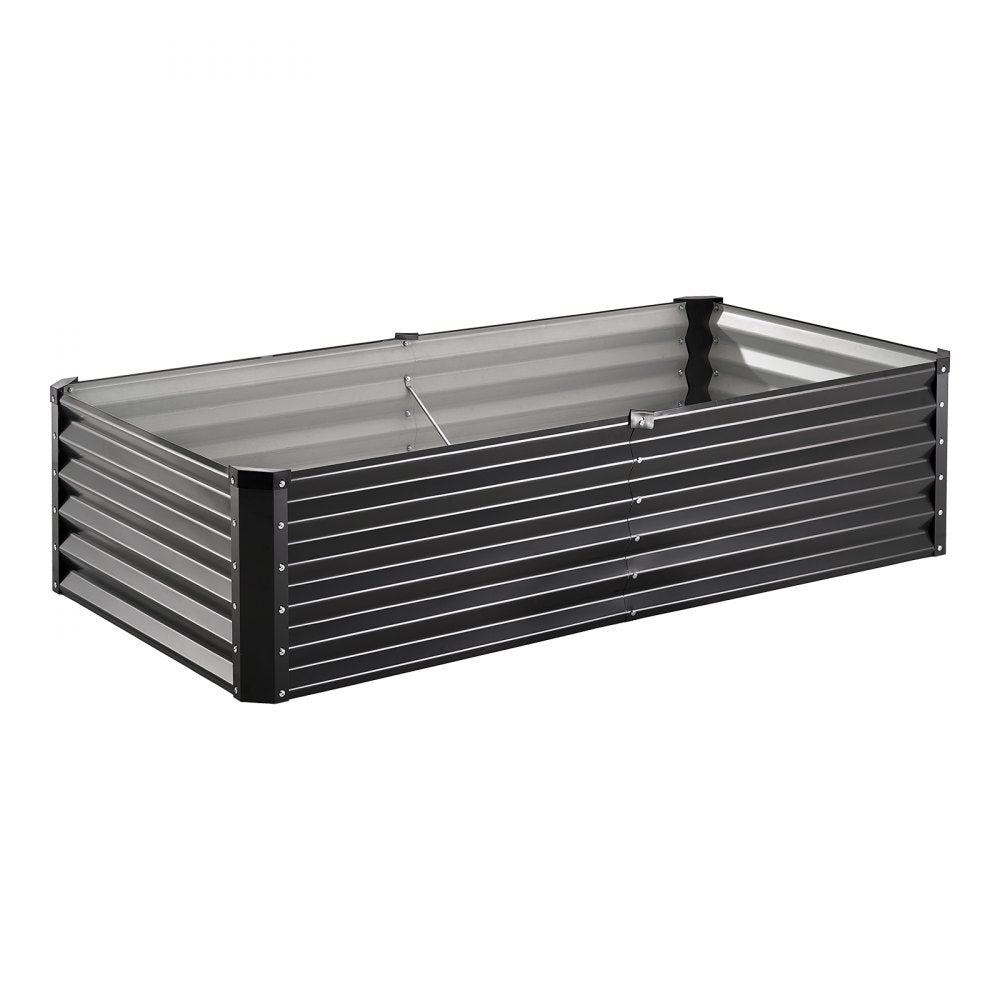 GM66010-180X90X44 - Durable 6x3ft Metal Raised Planter Bed for Deep-Rooted Plants
