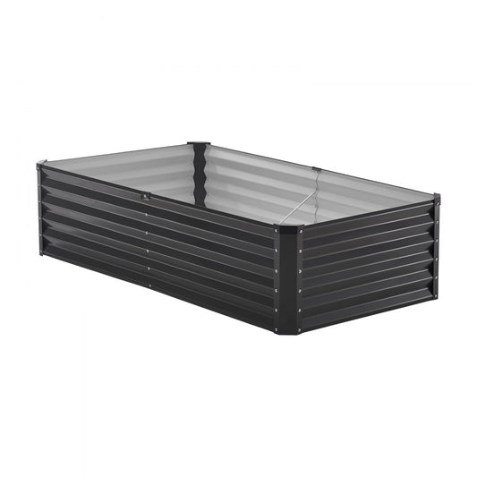 GM66010-180X90X44 - Durable 6x3ft Metal Raised Planter Bed for Deep-Rooted Plants