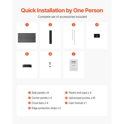 GM66010-180X90X60 - Sturdy 6x3ft Metal Raised Garden Bed for Deep-rooted Plants