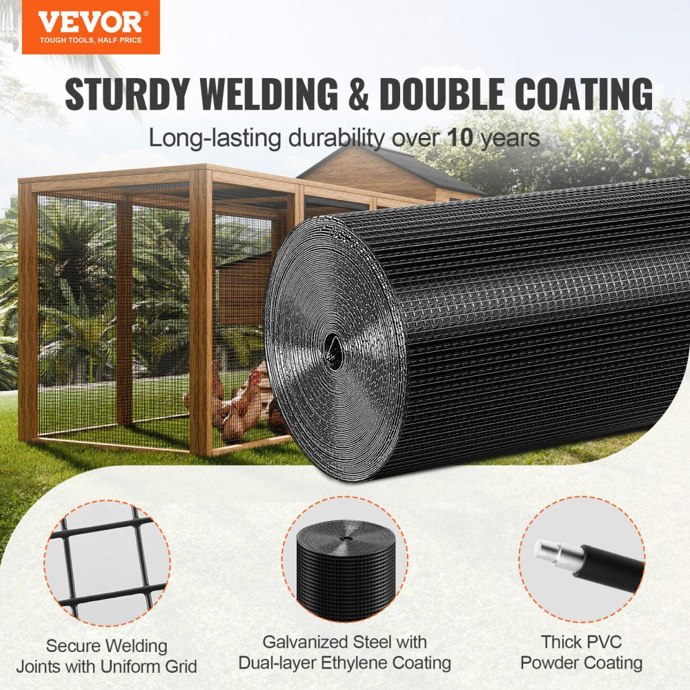 SS19121224100 - 24'' Galvanized Wire Mesh Roll for Fencing & Garden Protection