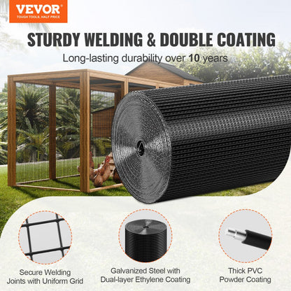SS19121224100 - 24'' Galvanized Wire Mesh Roll for Fencing & Garden Protection