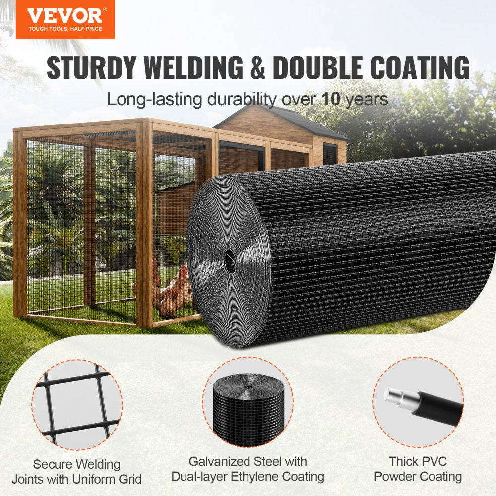 SS19121236100 - 36'' Galvanized Wire Mesh Roll for Garden & Poultry Protection