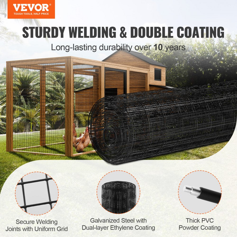 SS16233650 - 36'' Vinyl-Coated Wire Mesh for Chicken Coops