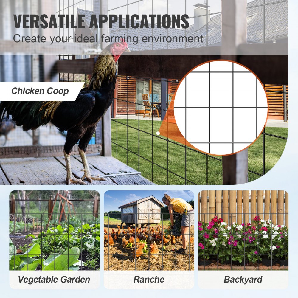 SS16233650 - 36'' Vinyl-Coated Wire Mesh for Chicken Coops