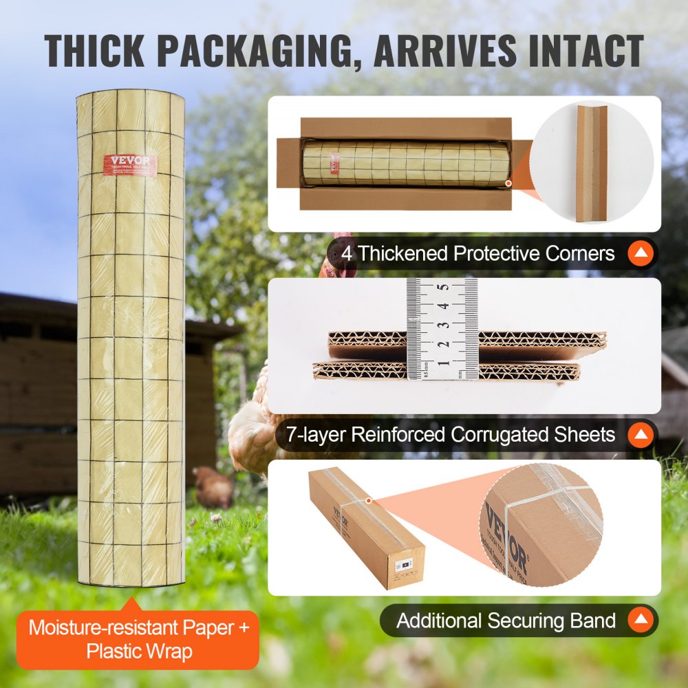 SS16233650 - 36'' Vinyl-Coated Wire Mesh for Chicken Coops