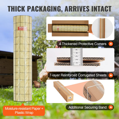 SS16233650 - 36'' Vinyl-Coated Wire Mesh for Chicken Coops
