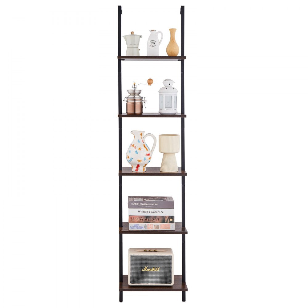 C240256S-01 - 5-Tier Metal Pipe Shelving Unit, 15.75x11.81in, 50lbs Capacity