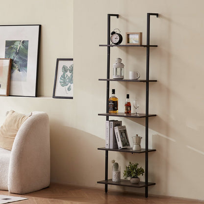 C240257S-01 - 5-Tier Wall-Mounted Metal Shelving Unit for Space Saving