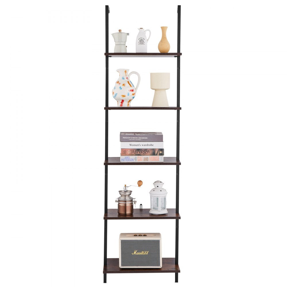 C240257S-01 - 5-Tier Wall-Mounted Metal Shelving Unit for Space Saving