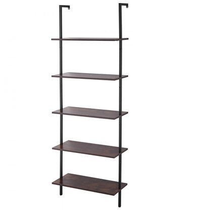 C240258S-01 - 5-Tier Wall-Mount Metal Shelf, 24x11.8in, Durable Steel