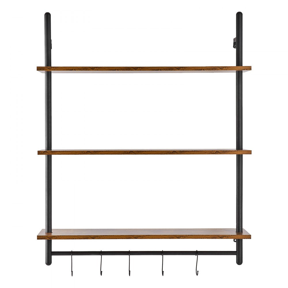 WPSR-XM010 - Durable 3-Tier Metal Pipe Shelf 32x9.84in for Easy Organization