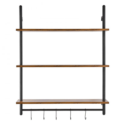 WPSR-XM010 - Durable 3-Tier Metal Pipe Shelf 32x9.84in for Easy Organization