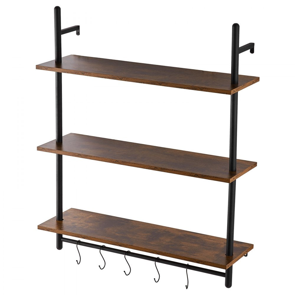 WPSR-XM010 - Durable 3-Tier Metal Pipe Shelf 32x9.84in for Easy Organization
