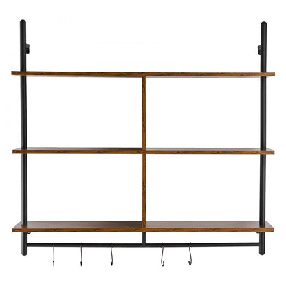 WPSR-XM011 - 3-Tier Metal Wall Shelf, 41.5" x 9.84", Rust-Resistant Design