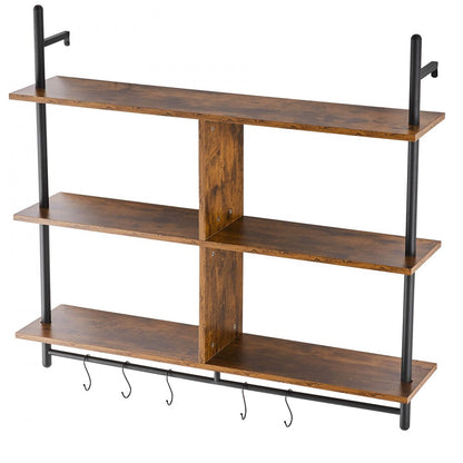 WPSR-XM011 - 3-Tier Metal Wall Shelf, 41.5" x 9.84", Rust-Resistant Design