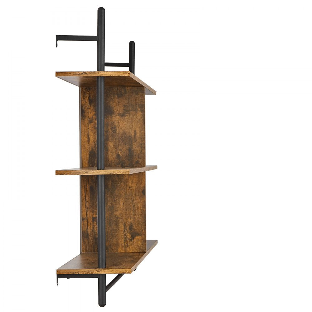 WPSR-XM011 - 3-Tier Metal Wall Shelf, 41.5" x 9.84", Rust-Resistant Design