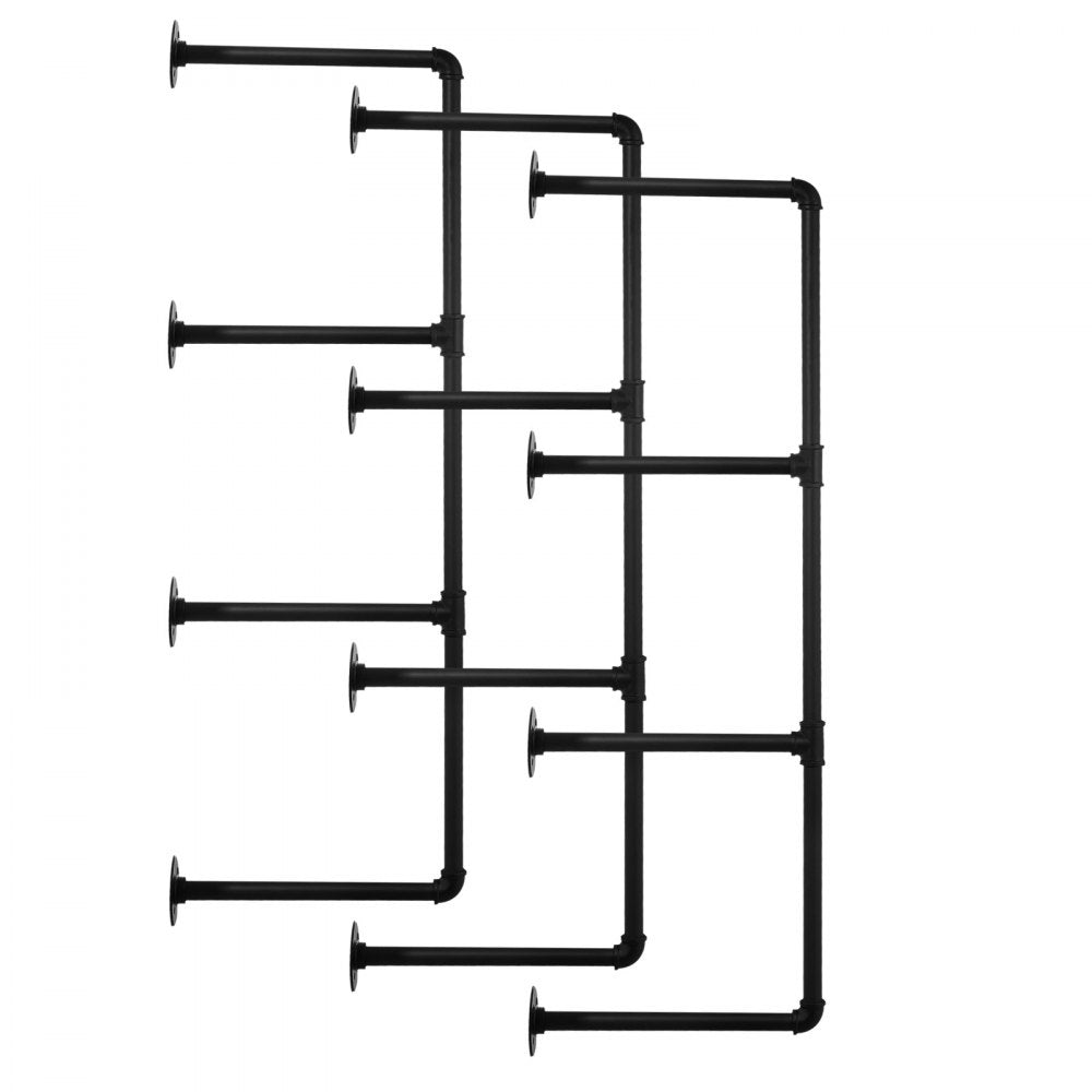 WPSR-XM015 - Versatile 4-Tier Wall-Mounted Metal Shelf, 44in x 11.8in