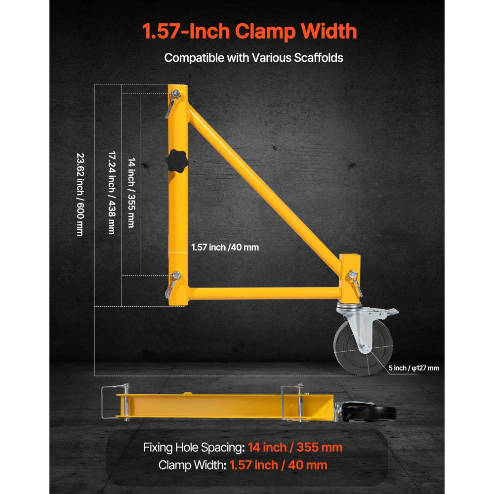 XSJ-2024-F00049 - 4-Pack Scaffolding Outriggers with Swivel Casters for Easy Mobility