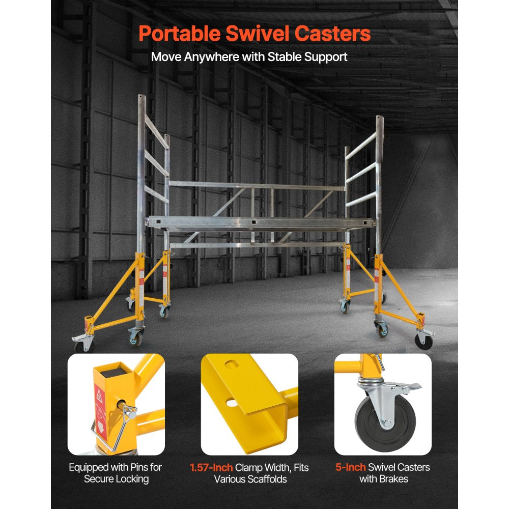 XSJ-2024-F00049 - 4-Pack Scaffolding Outriggers with Swivel Casters for Easy Mobility