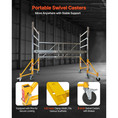 XSJ-2024-F00049 - 4-Pack Scaffolding Outriggers with Swivel Casters for Easy Mobility
