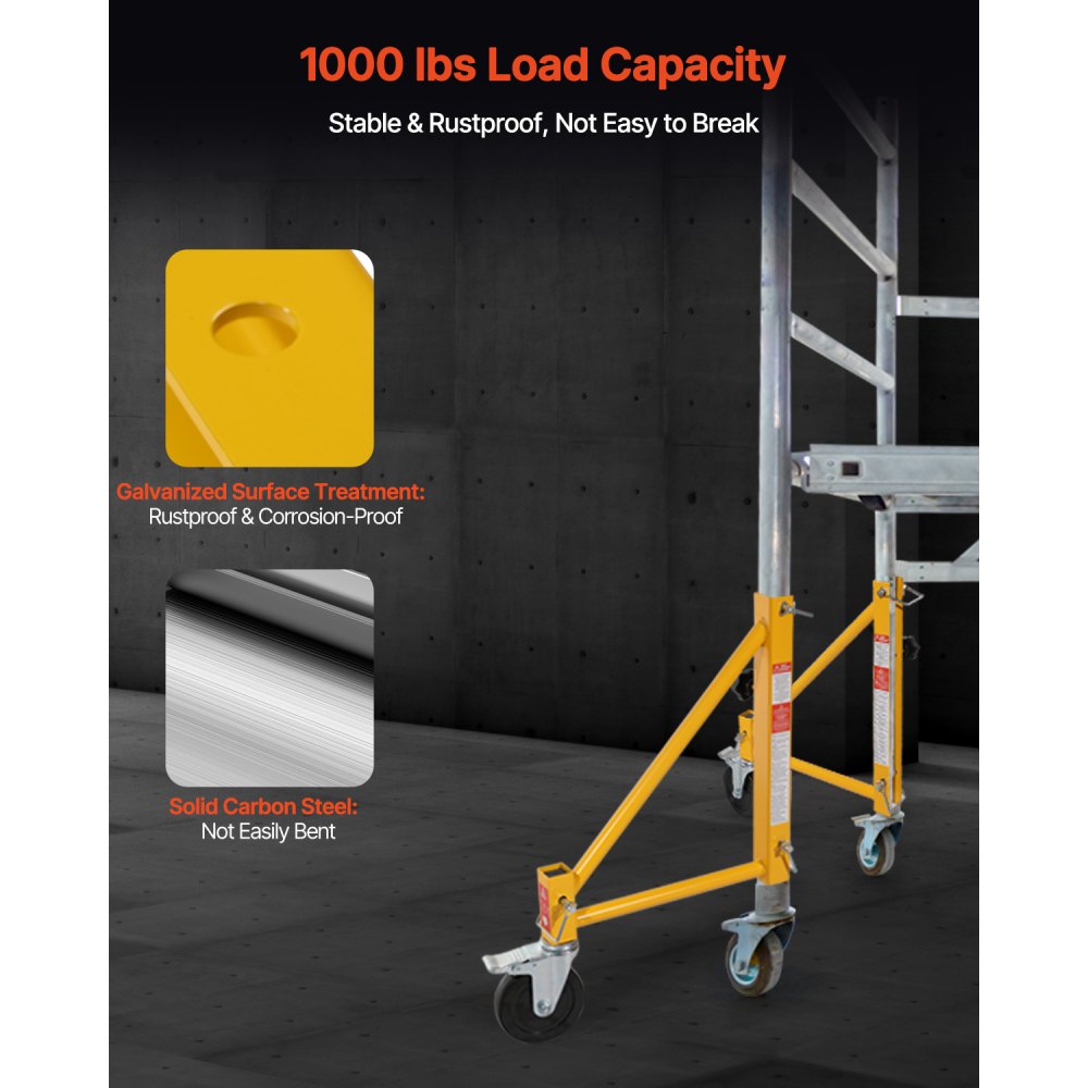XSJ-2024-F00049 - 4-Pack Scaffolding Outriggers with Swivel Casters for Easy Mobility