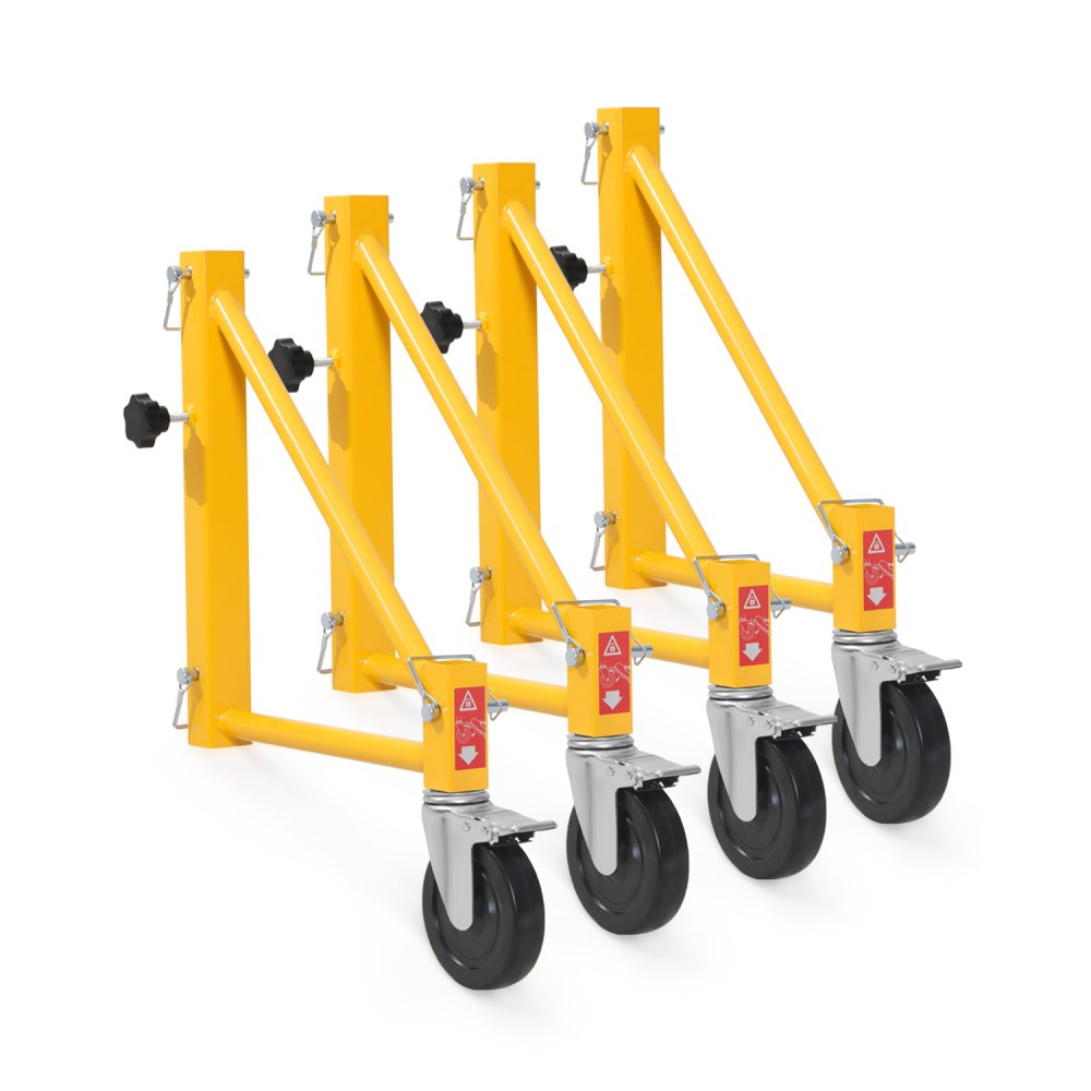 XSJ-2024-F00049 - 4-Pack Scaffolding Outriggers with Swivel Casters for Easy Mobility