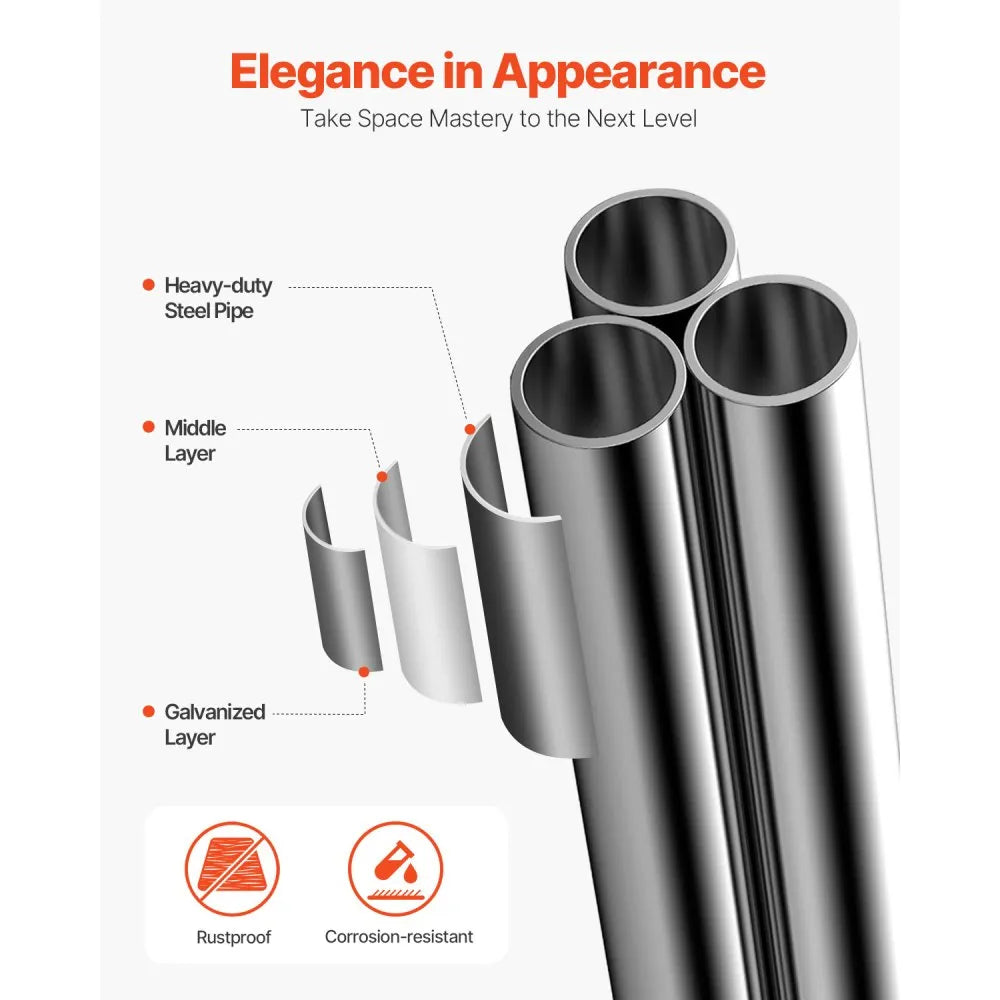 JD322 - 9.8x6.5ft Galvanized Steel Chicken Coop with Ventilated Design