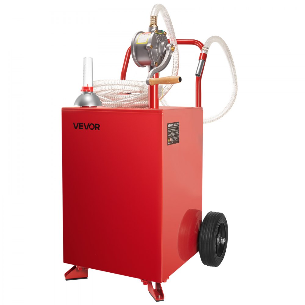 FF-920 - 20 Gallon Steel Fuel Caddy with Manual Pump & Gauge