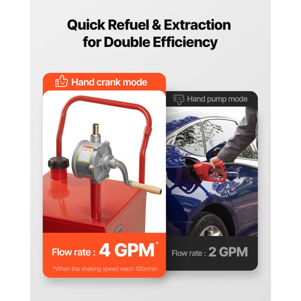 JGC40 - 40-Gallon Manual Pump Fuel Caddy for Efficient Refueling