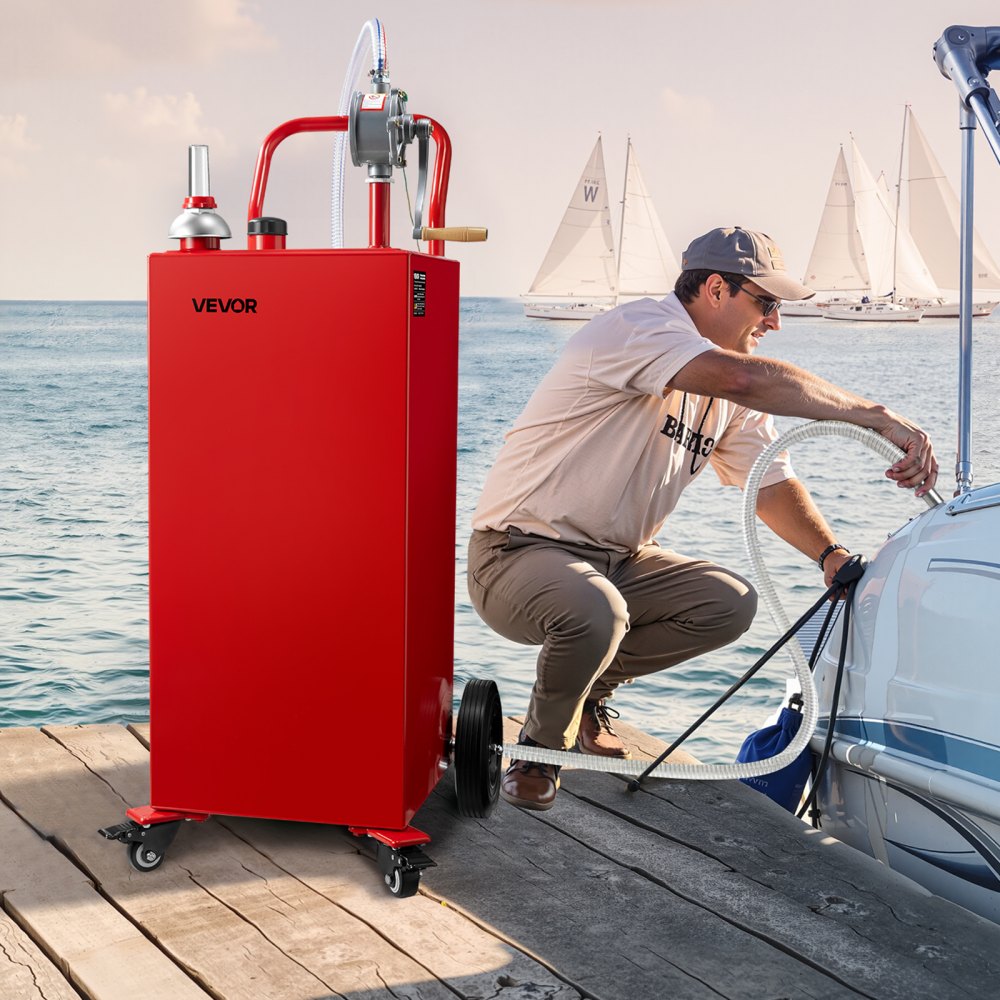 JGC40 - 40-Gallon Manual Pump Fuel Caddy for Efficient Refueling