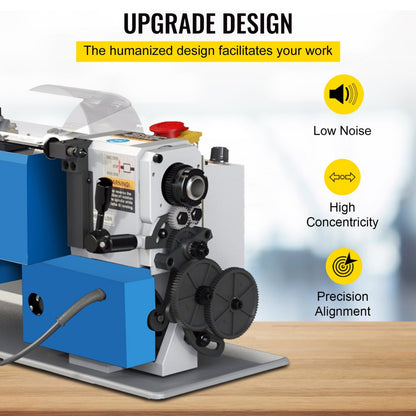010382049841 - 7"x12" VEVOR Mini Bench Lathe with 3-Jaw Chuck, 2250 RPM