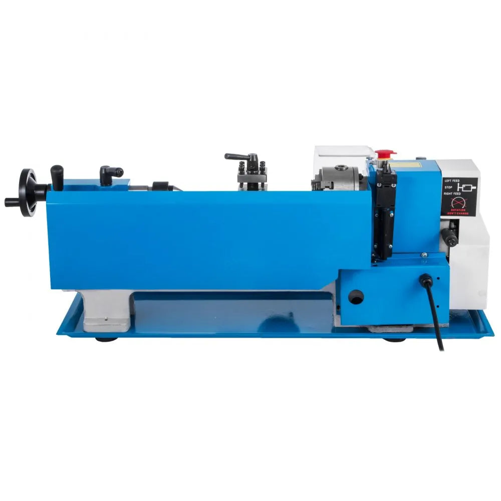 010382049841 - 7"x12" VEVOR Mini Bench Lathe with 3-Jaw Chuck, 2250 RPM