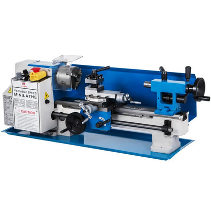 010382049841 - 7"x12" VEVOR Mini Bench Lathe with 3-Jaw Chuck, 2250 RPM