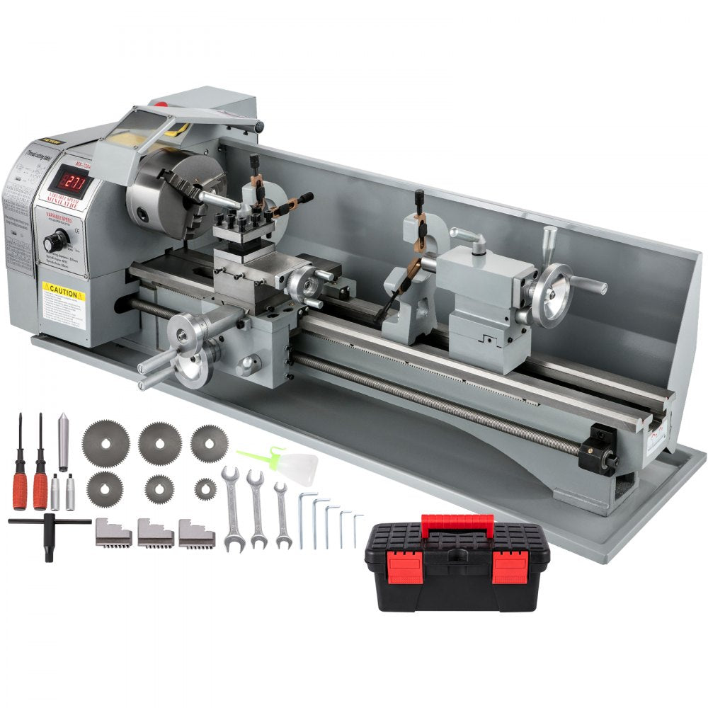 010491119593 - 8.7"x29.5" VEVOR Metal Lathe with 1100W Motor