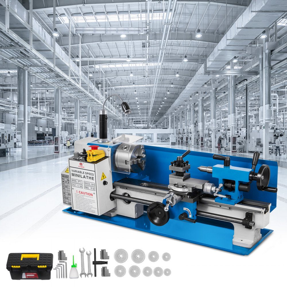 010323330660 - Precision 7x14 Mini Metal Lathe with 550W Motor