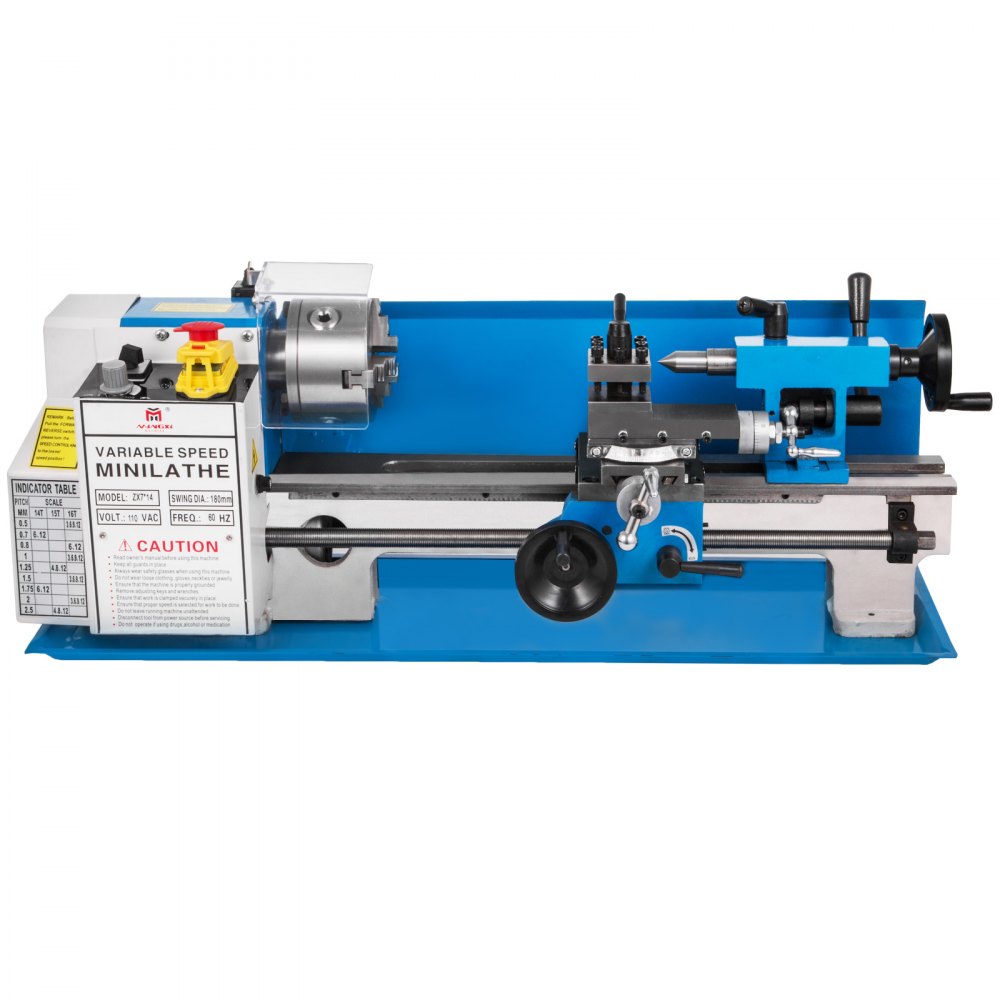 010323330660 - Precision 7x14 Mini Metal Lathe with 550W Motor