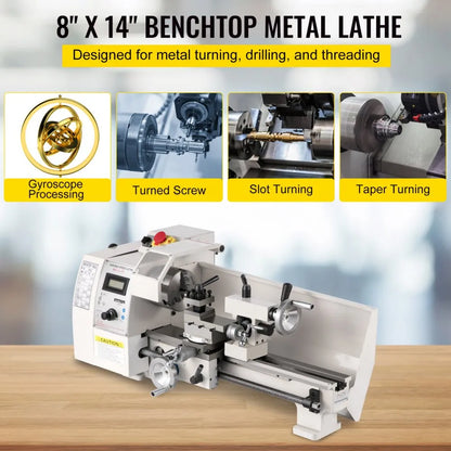 010276902500 - 210mm Mini Metal Lathe for Precision Machining