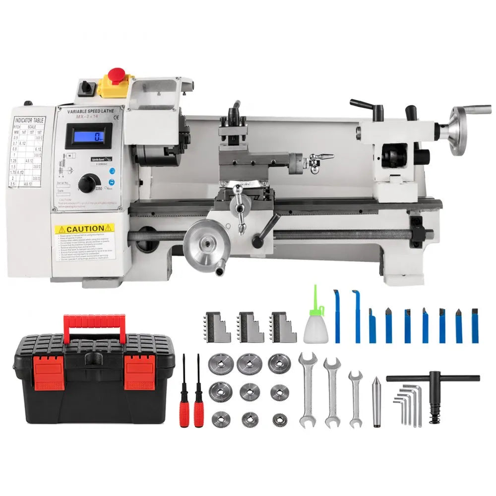 010276902500 - 210mm Mini Metal Lathe for Precision Machining