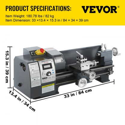 010254965537 - 8" x 16" Precision Mini Lathe with 1100W Motor