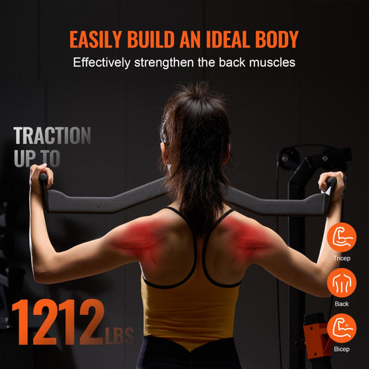 TSJC-5# - Heavy-Duty V-bar Lat Pulldown Attachment for Versatile Workouts