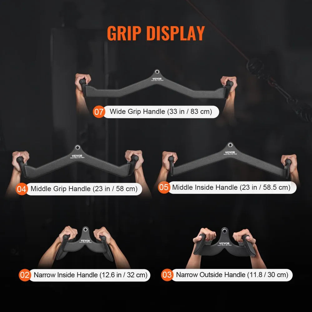 TSJC-1、2、3、5# - Durable Lat Pulldown Bar Set for Home Gym