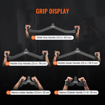 TSJC-1、2、3、5# - Durable Lat Pulldown Bar Set for Home Gym