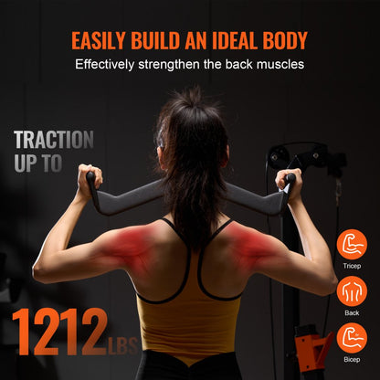 TSJC-3# - Durable Solid Steel Lat Pulldown Bar with Ergonomic Grip